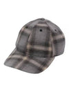 Oyster Check Hairy Flannel Ball Cap Grey - OUR LEGACY - BALAAN 2