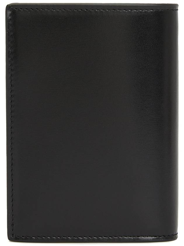 Men's Silver Monogram Fold Half Wallet Black - SAINT LAURENT - BALAAN 3