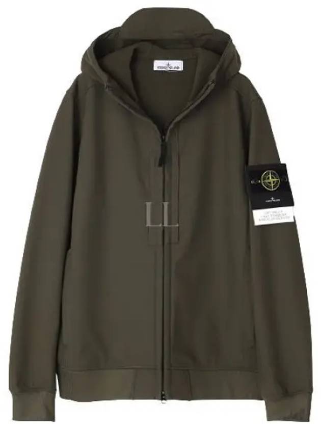 Soft Shell RE Dye Technology Hooded Jacket Khaki - STONE ISLAND - BALAAN 2