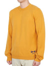 Men's Horsebit Crew Neck Cashmere Knit Top Orange - GUCCI - BALAAN 3