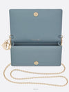 Lady Cannage Lambskin Chain Pouch Bag Cloud Blue - DIOR - BALAAN 4