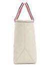 Double Face Cotton Canvas Tote Bag Off White - THOM BROWNE - BALAAN 4