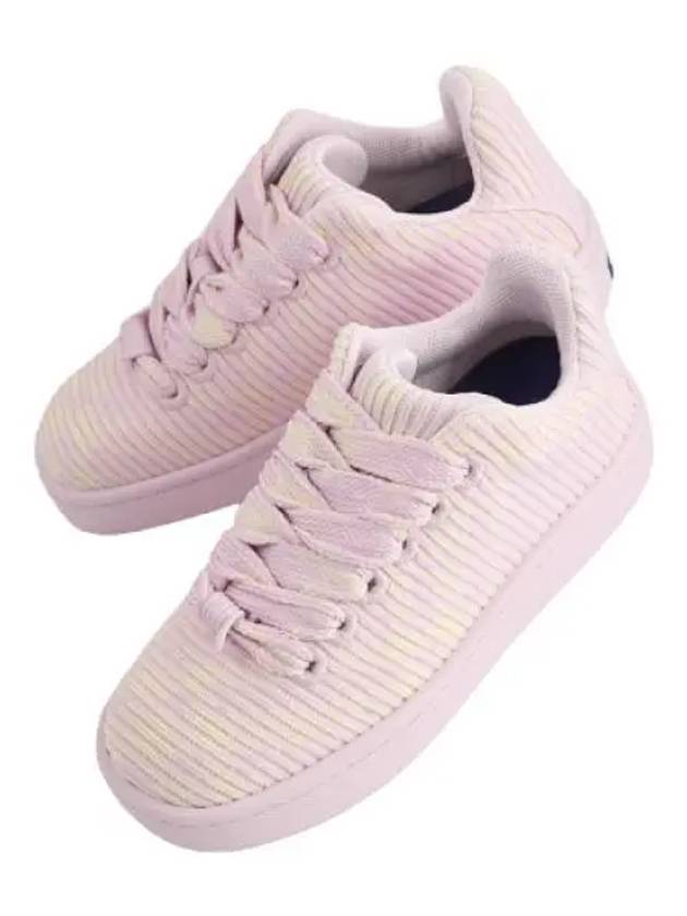 Check Knit Box Sneakers Women s - BURBERRY - BALAAN 1