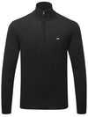 Kian Half Zip-Up Knit Top Black - J.LINDEBERG - BALAAN 2