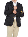 4 Bar Unconstructed Cotton Twill Classic Sports Jacket Navy - THOM BROWNE - BALAAN 6