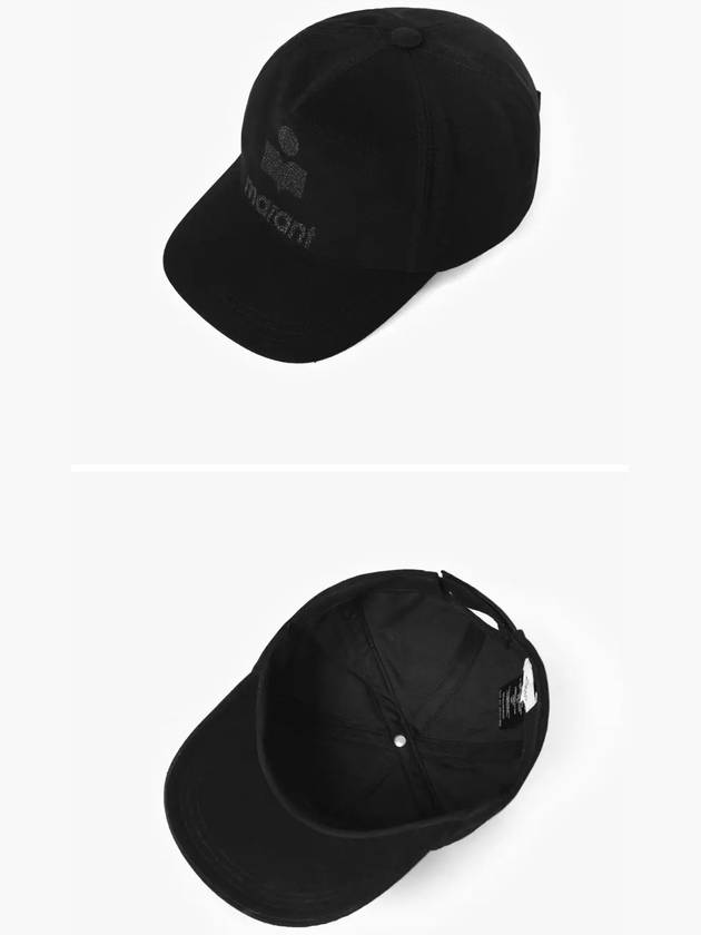 Tyron Embroidery Logo Ball Cap Black - ISABEL MARANT - BALAAN 4