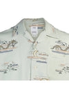 Men s graphic printing short sleeve shirt 0124105011002 LTGREEN - VISVIM - BALAAN 4