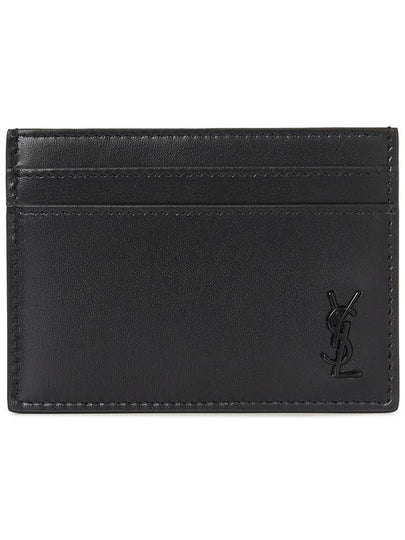 Mini Monogram Card Wallet Black - SAINT LAURENT - BALAAN 2