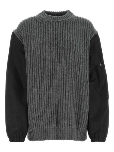 Sweater P24R1PS222109R F0480 Gray - PRADA - BALAAN 1