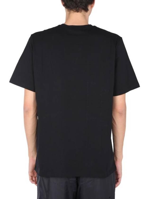 Brushed Logo Short Sleeve T-Shirt Black - MSGM - BALAAN 8