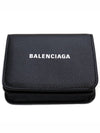 Everyday Logo Bicycle Wallet Black - BALENCIAGA - BALAAN.