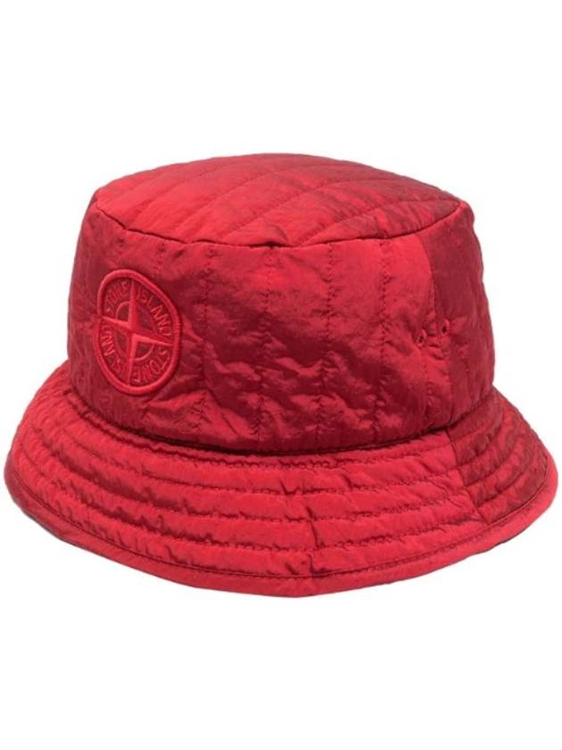 Nylon Metal Econyl Regenerated Nylon Bucket Hat Red - STONE ISLAND - BALAAN 1