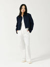 Minimal Short Zip Up Jacket NAVY - LE SOLEIL MATINEE - BALAAN 2