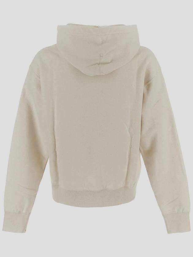 Logo Patch Cotton Hoodie Beige - JIL SANDER - BALAAN 3