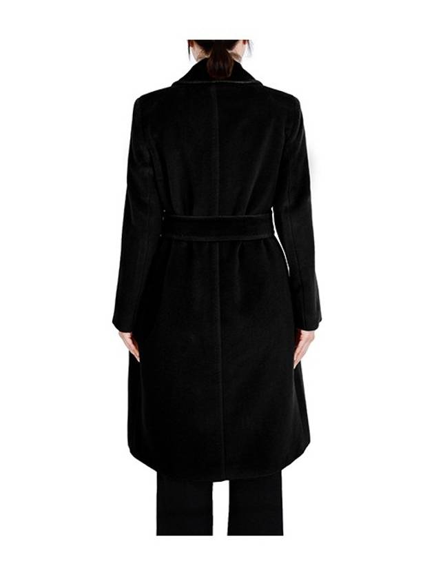 Asti Wool Single Coat Black - MAX MARA - BALAAN 4