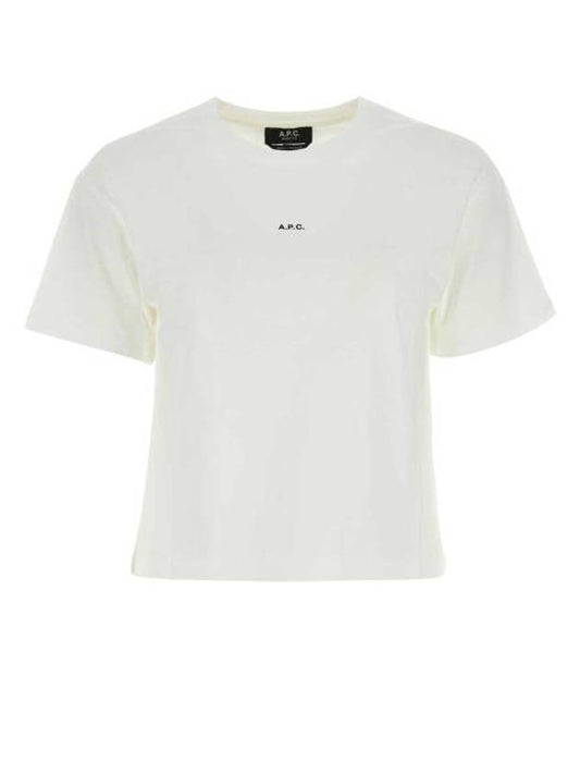 Boxy Micro Logo Short Sleeve T-Shirt White - A.P.C. - BALAAN 1