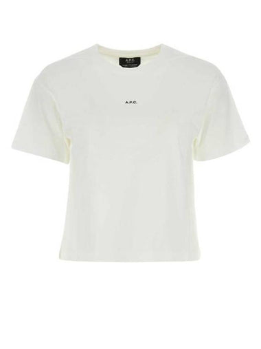 Boxy Micro Logo Short Sleeve T-Shirt White - A.P.C. - BALAAN 1