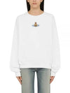 ORB Logo Crewneck Sweatshirt White - VIVIENNE WESTWOOD - BALAAN 2