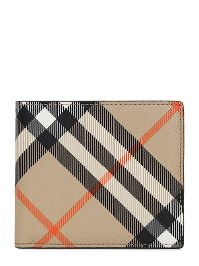 Check Bifold Half Wallet Sand - BURBERRY - BALAAN 2