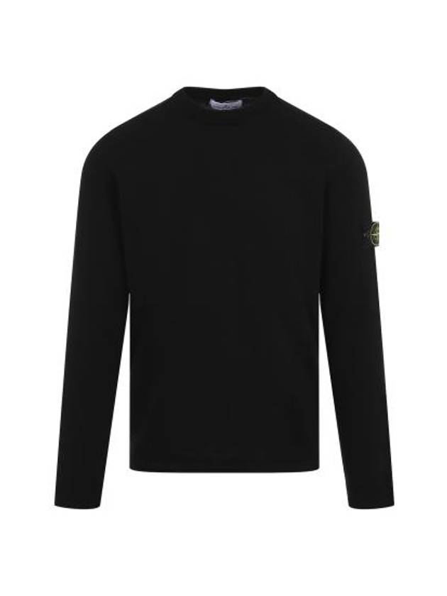 Light Raw Hand Organic Cotton Knit Top Black - STONE ISLAND - BALAAN 3