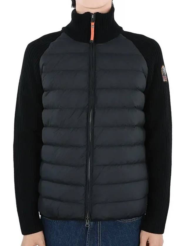 Men's Olmo Knit Down Padded Jacket Black PMHY RB02 541 - PARAJUMPERS - BALAAN 2