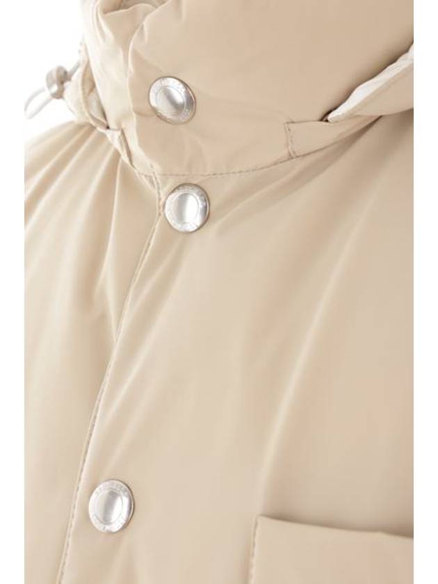 Hooded Padded Vest Sand - BRUNELLO CUCINELLI - BALAAN 3