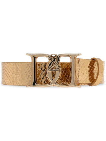 Dsquared2 Leather Belt, Women's, Gold - DSQUARED2 - BALAAN 1