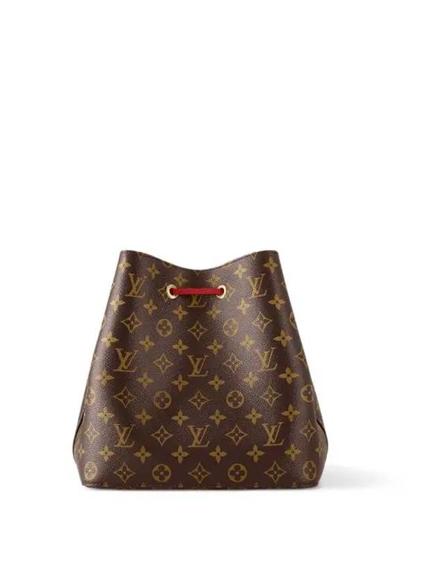 Monogram Neonoe Bucket Bag Brown Red - LOUIS VUITTON - BALAAN 7