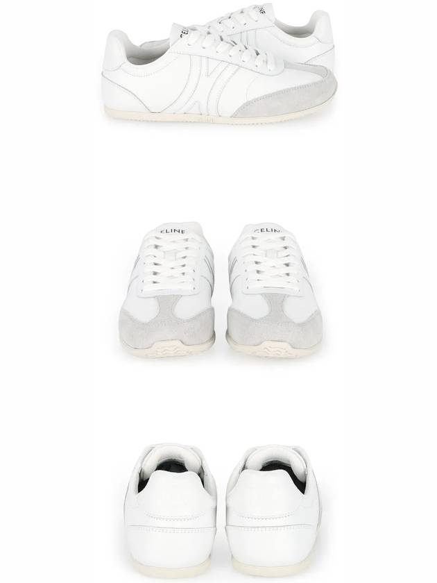 JoGGer Lace Up Low Top Sneakers White - CELINE - BALAAN 3