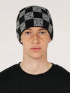 Argyle Checker Beanie Black - UNALLOYED - BALAAN 2