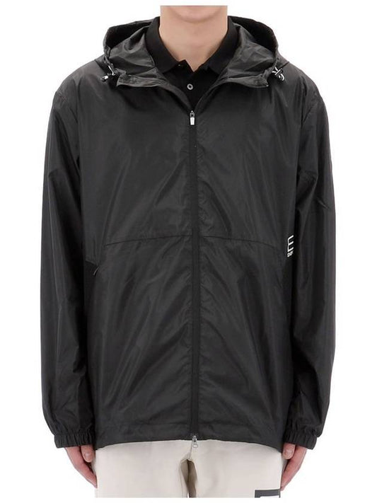 EA7 Visibility Hooded Jacket Black - EMPORIO ARMANI - BALAAN 1