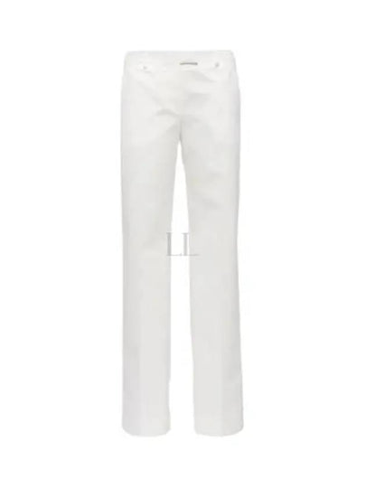 Cotton Chino Straight Pants White - MIU MIU - BALAAN 2