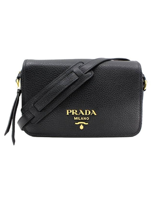 Vitello Phoenix Crossbody Bag Black - PRADA - BALAAN 1