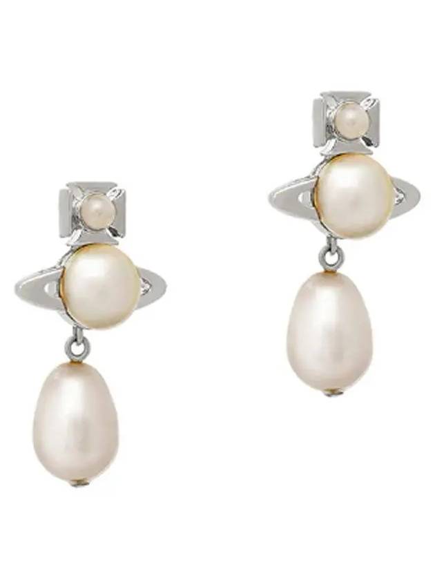 Pearl Earrings Silver - VIVIENNE WESTWOOD - BALAAN 3