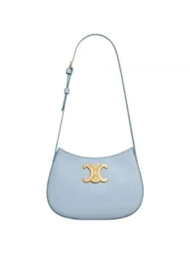 Tilly Medium Shiny Calfskin Shoulder Bag Light Blue - CELINE - BALAAN 2