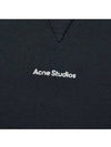 Logo Relaxed Fit Cotton Sweatshirt Black - ACNE STUDIOS - BALAAN 4