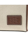 Logo Print Zipper Pouch Bag Beige - BALLY - BALAAN 8