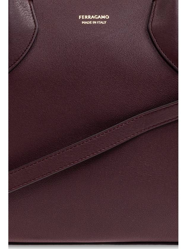 FERRAGAMO Leather Handbag, Women's, Burgundy - SALVATORE FERRAGAMO - BALAAN 6