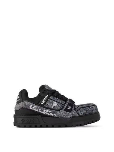 LV Trainer Maxi Low Top Sneakers Black - LOUIS VUITTON - BALAAN 1