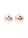 Crystal Pearl Stud Earring Rose - TORY BURCH - BALAAN 8