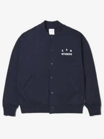 Cotton Stadium Jacket Navy 21SS - IAB STUDIO - BALAAN 1