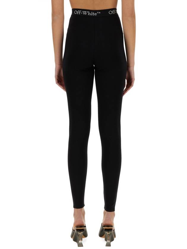 LEGGINGS WITH LOGO - OFF WHITE - BALAAN 3