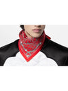 LV Rope Silk Bandana S00 Red M90698 - LOUIS VUITTON - BALAAN 6