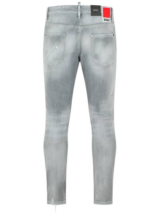 DSQUARED2 'Skater' Light Grey Cotton Jeans - DSQUARED2 - BALAAN 3