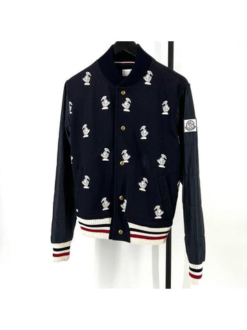 Gamma Blue Bomber Jacket Navy - MONCLER - BALAAN 1