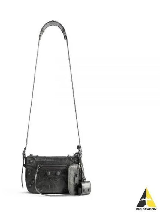 Le Cagole XS Flap Cross Bag Steel Grey - BALENCIAGA - BALAAN 2