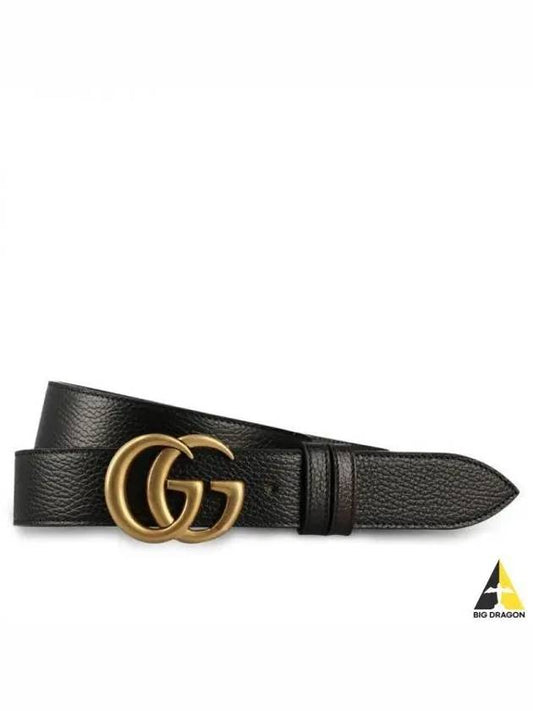 Double G Buckle Reversible Leather Belt Black - GUCCI - BALAAN 2