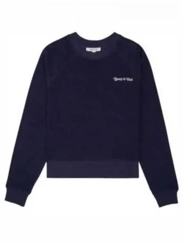 NY Tennis Club Terry Cotton Sweatshirt Navy - SPORTY & RICH - BALAAN 2