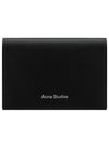 Logo Bifold Card Wallet Black - ACNE STUDIOS - BALAAN 1