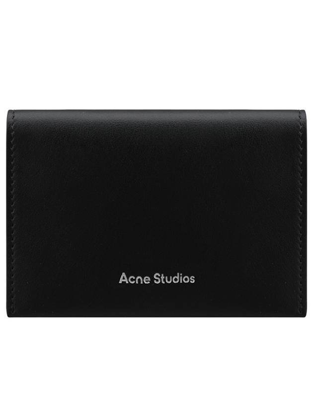 Logo Bifold Card Wallet Black - ACNE STUDIOS - BALAAN 1